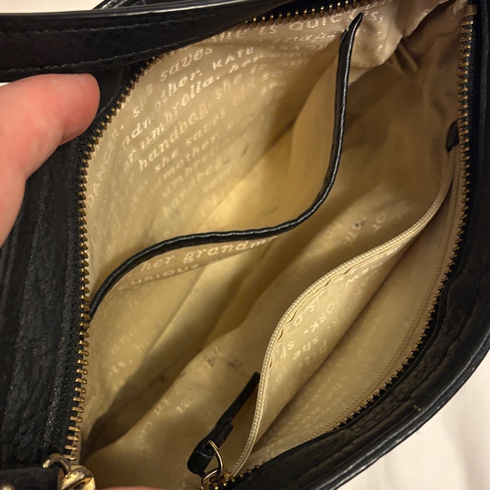 Kate Spade Black Pebbled Leather Crossbody Bag - Picture 3 of 4